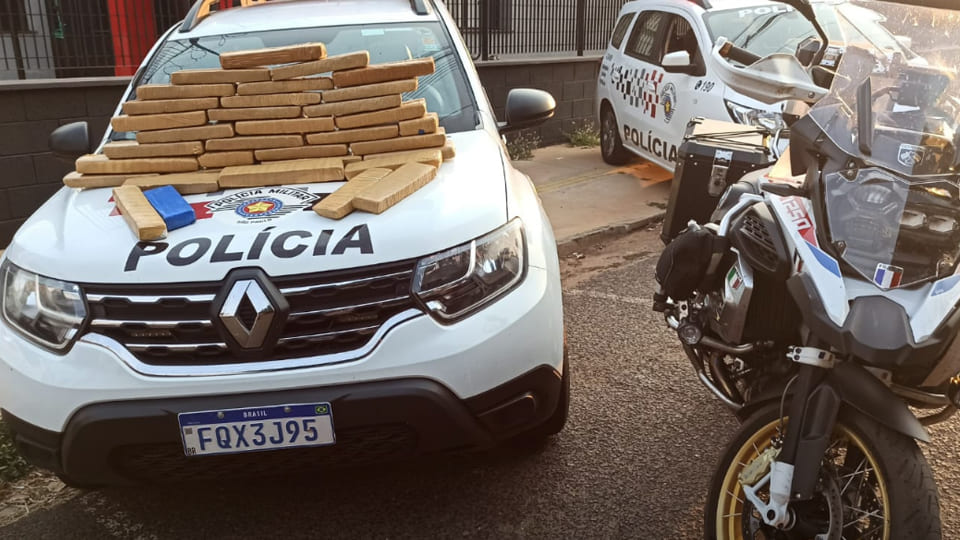 Polícia Militar prende traficante com 30 Kg de maconha em Tupi Paulista/SP