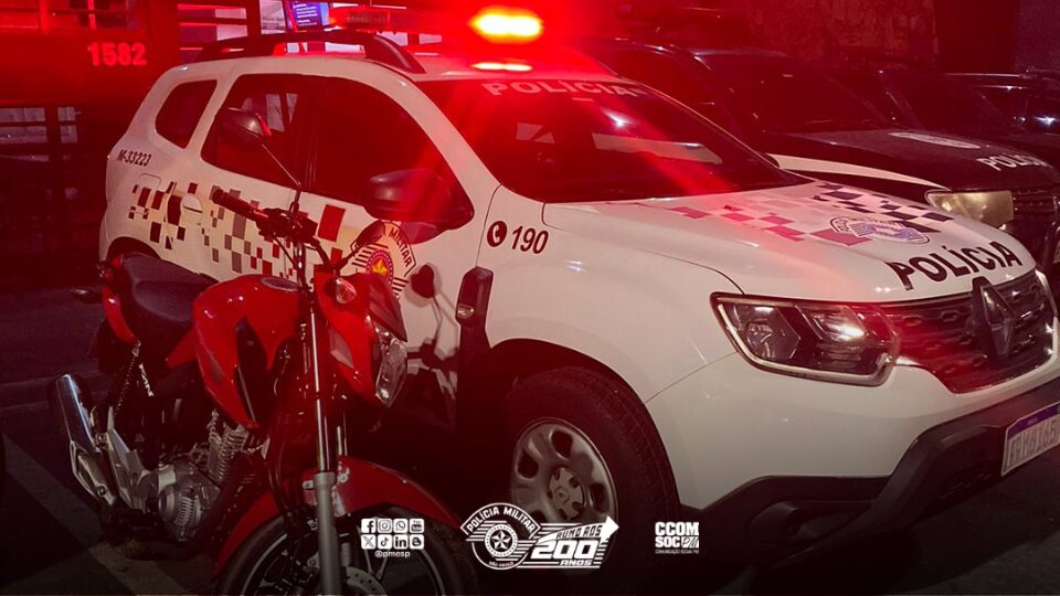 Criminoso é preso após roubo de motocicleta em Carapicuíba/SP