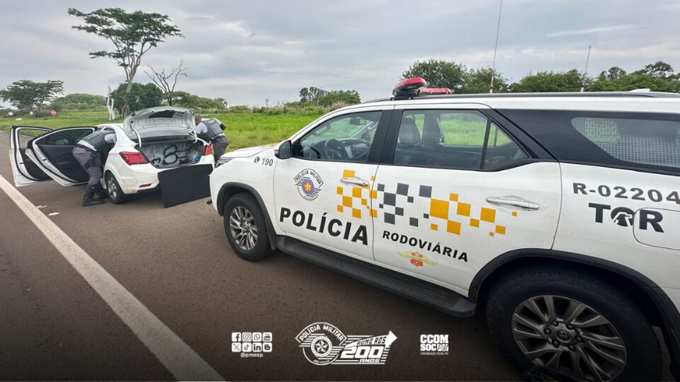 EM ANDAMENTO: TOR flagra tráfico de drogas em rodovia de Mirante do Paranapanema/SP