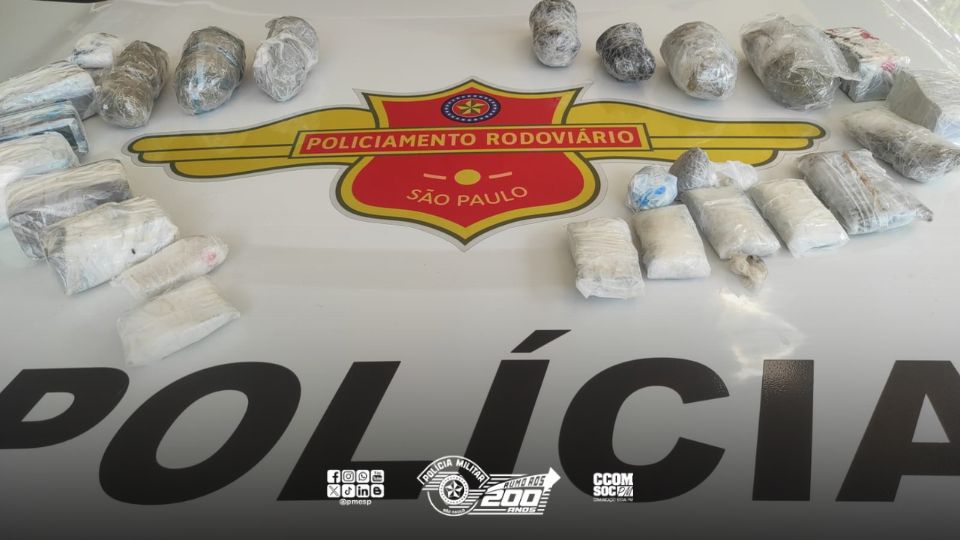 Polícia militar prende criminosos com mais de dois quilos de maconha escondidos em potes de cosméticos