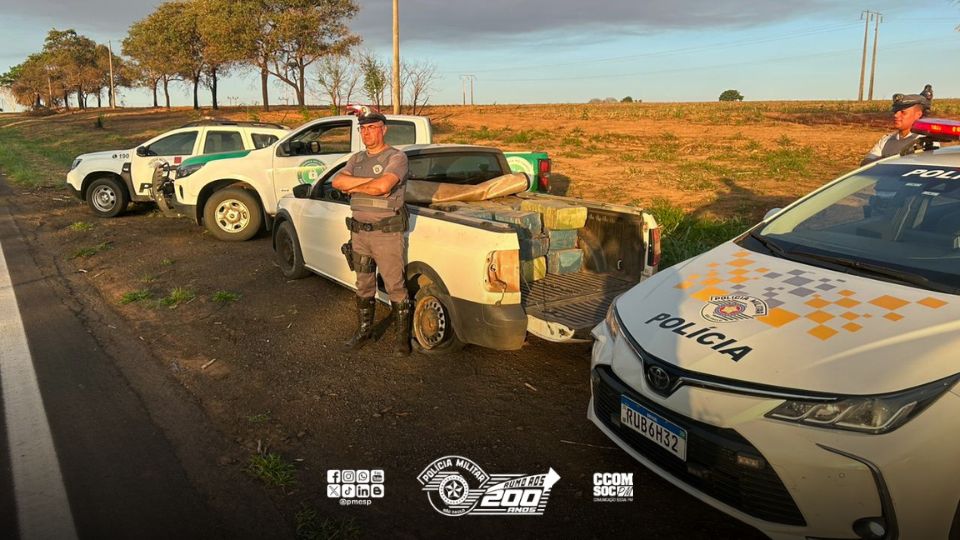 Policiamento Rodoviário flagra traficante com mais de 360 quilos de maconha em Penápolis/SP