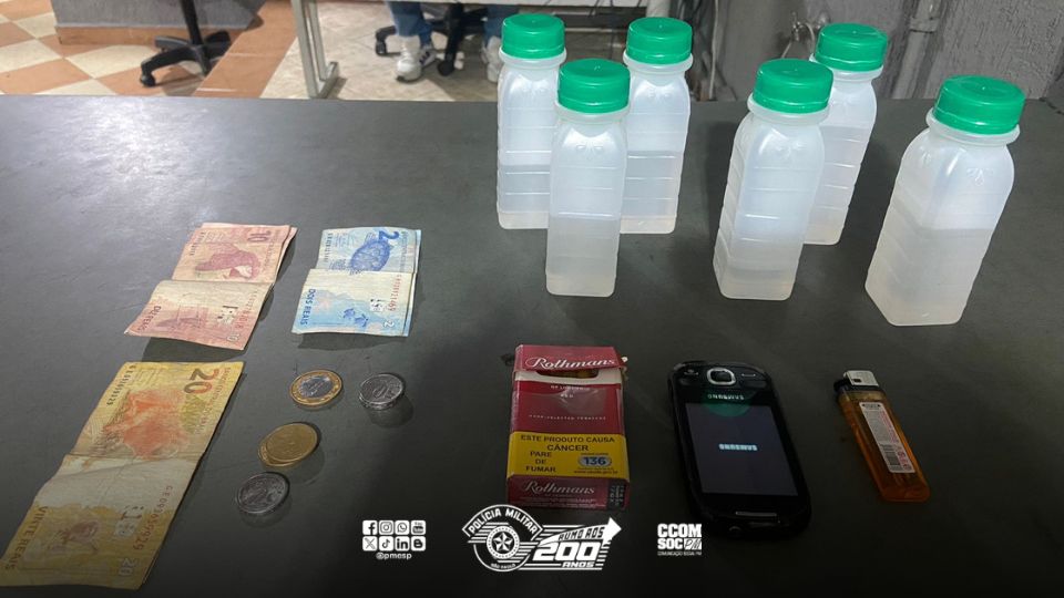 Polícia Militar apreende adolesecente com frascos de lança perfume em Osasco/SP