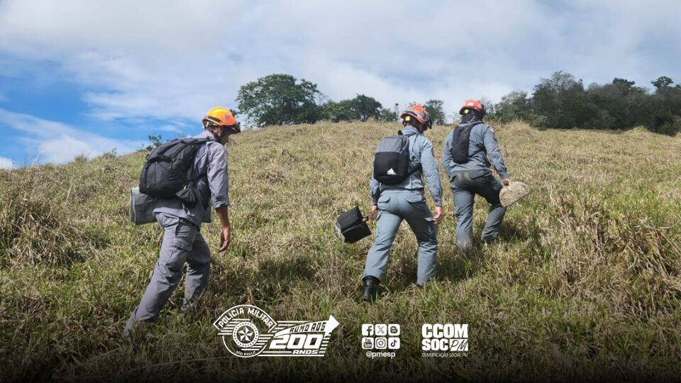 Queda de aeronave em Paraibuna/SP mobiliza equipes do Corpo de Bombeiros e Canil da Polícia Militar