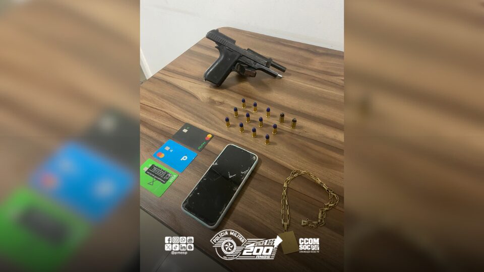 Polícia Militar prende suspeito armado durante patrulhamento na zona sul de São Paulo/SP