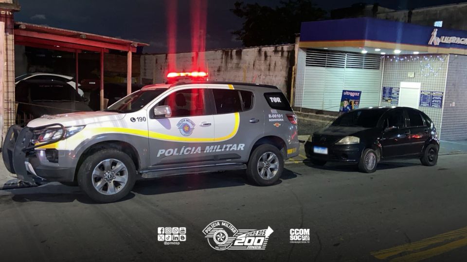 Policiamento Rodoviário intercepta veículo dublê envolvido em roubo de carga em Guarulhos/SP