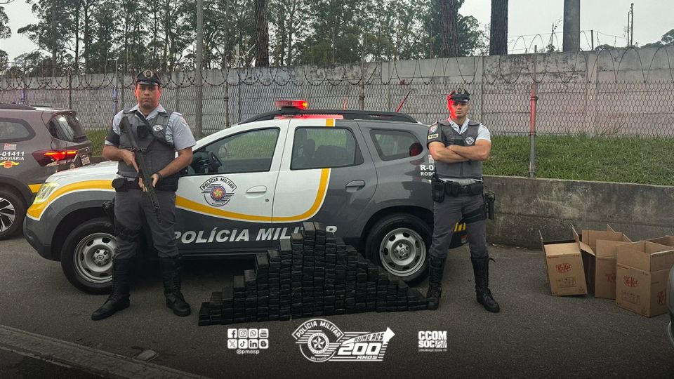 Policiamento Rodoviário prende traficante com 195 tabletes de maconha na Rodovia Imigrantes