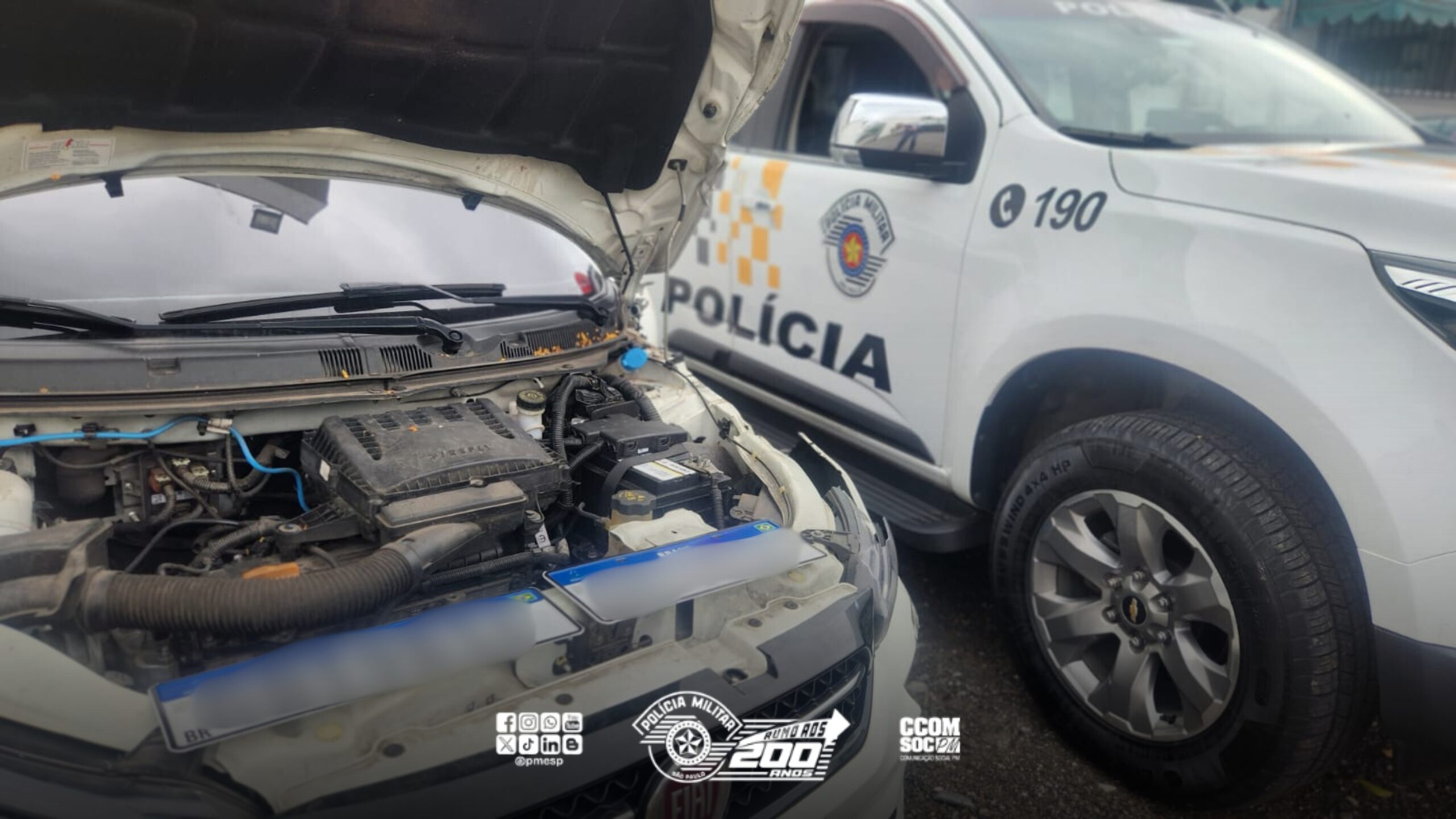 PM recupera carro roubado usado por criminosos em furtos a residências