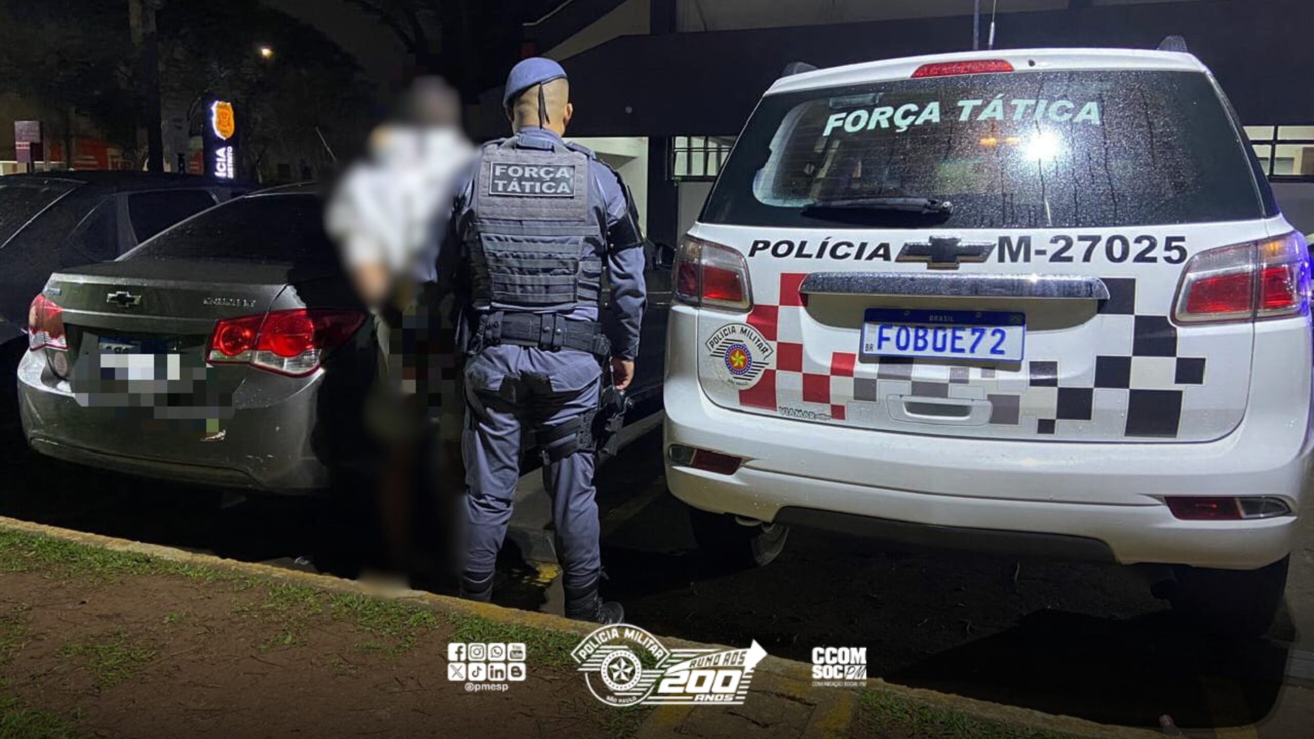 Carro roubado é recuperado pela PM na zona sul de São Paulo/SP