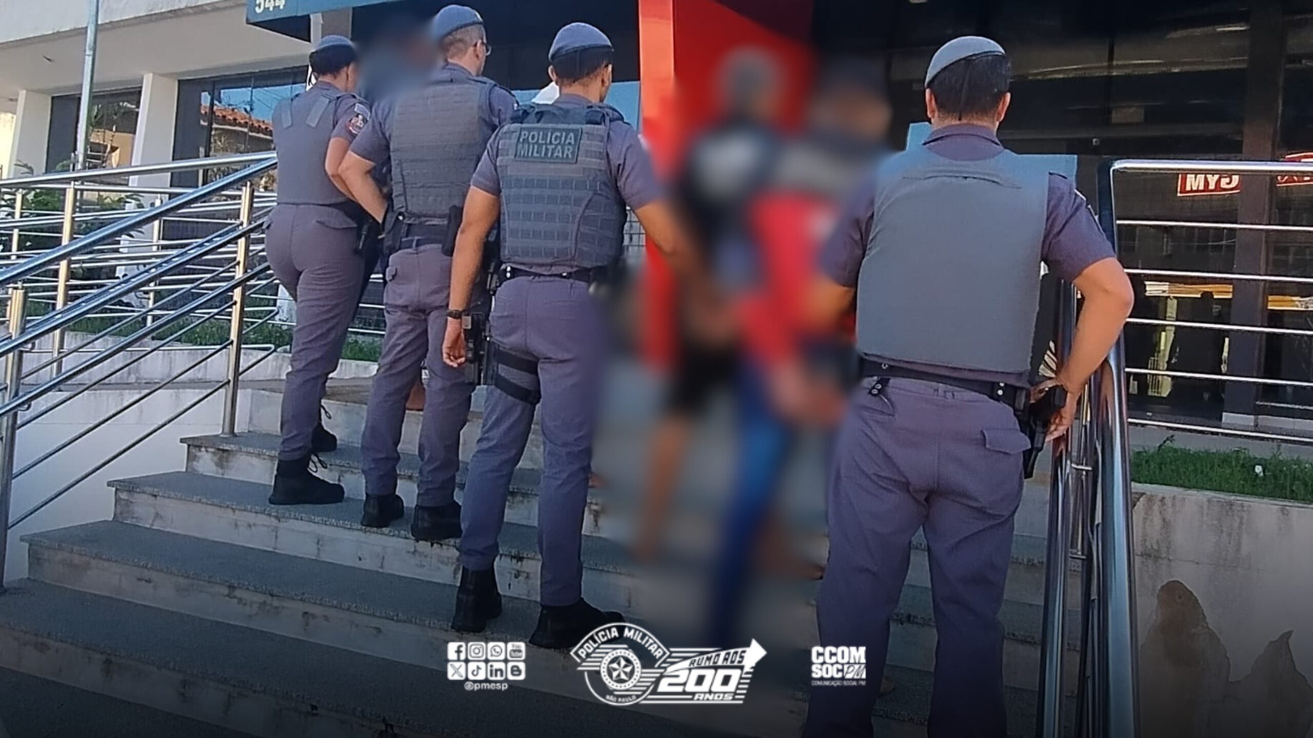 Grupo criminoso é preso pela Polícia Militar após roubo de veículo em Sorocaba/SP