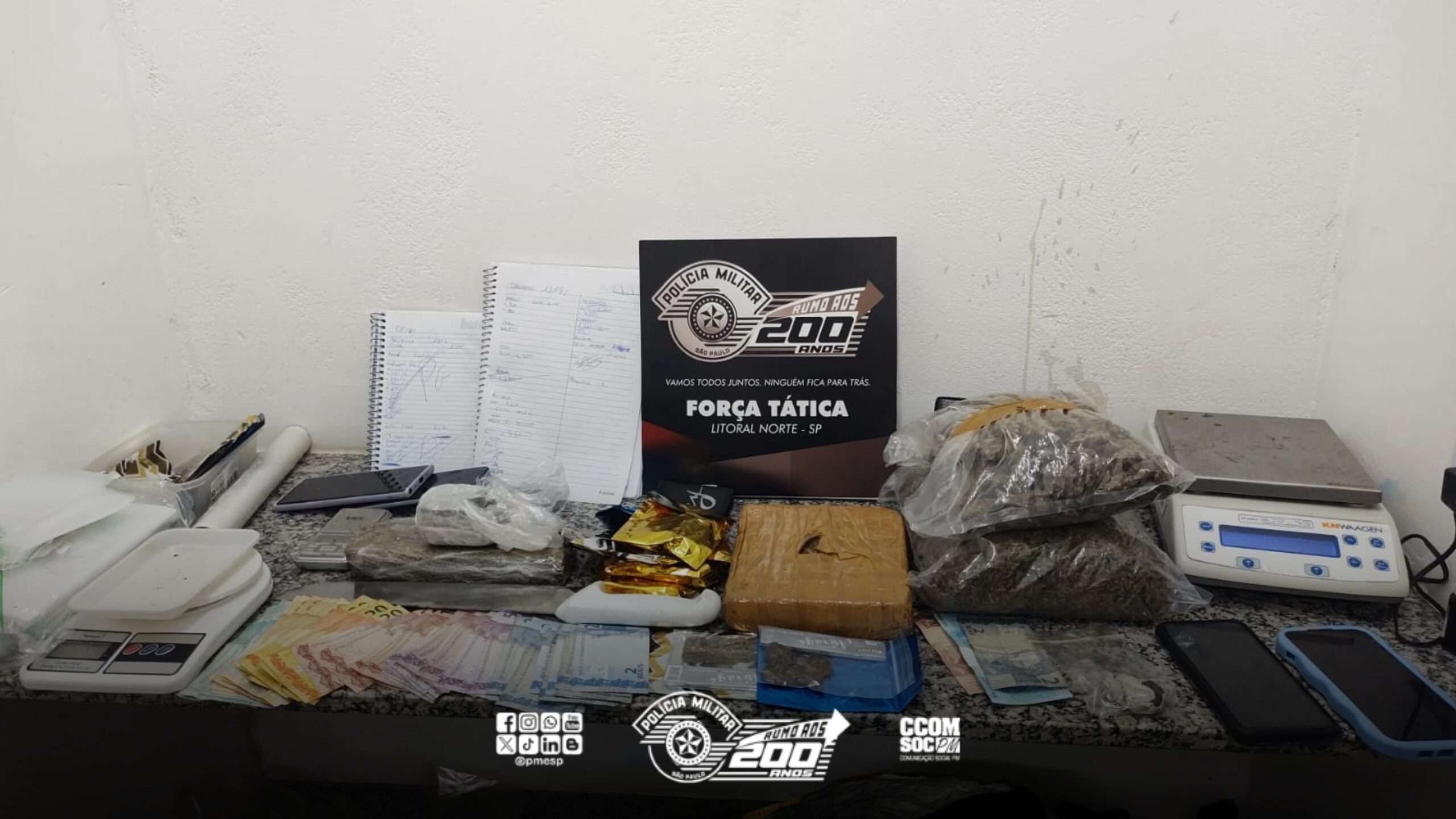OPERAÇÃO VERÃO: Dupla que transportava drogas da Capital para o litoral paulista é presa pela PM