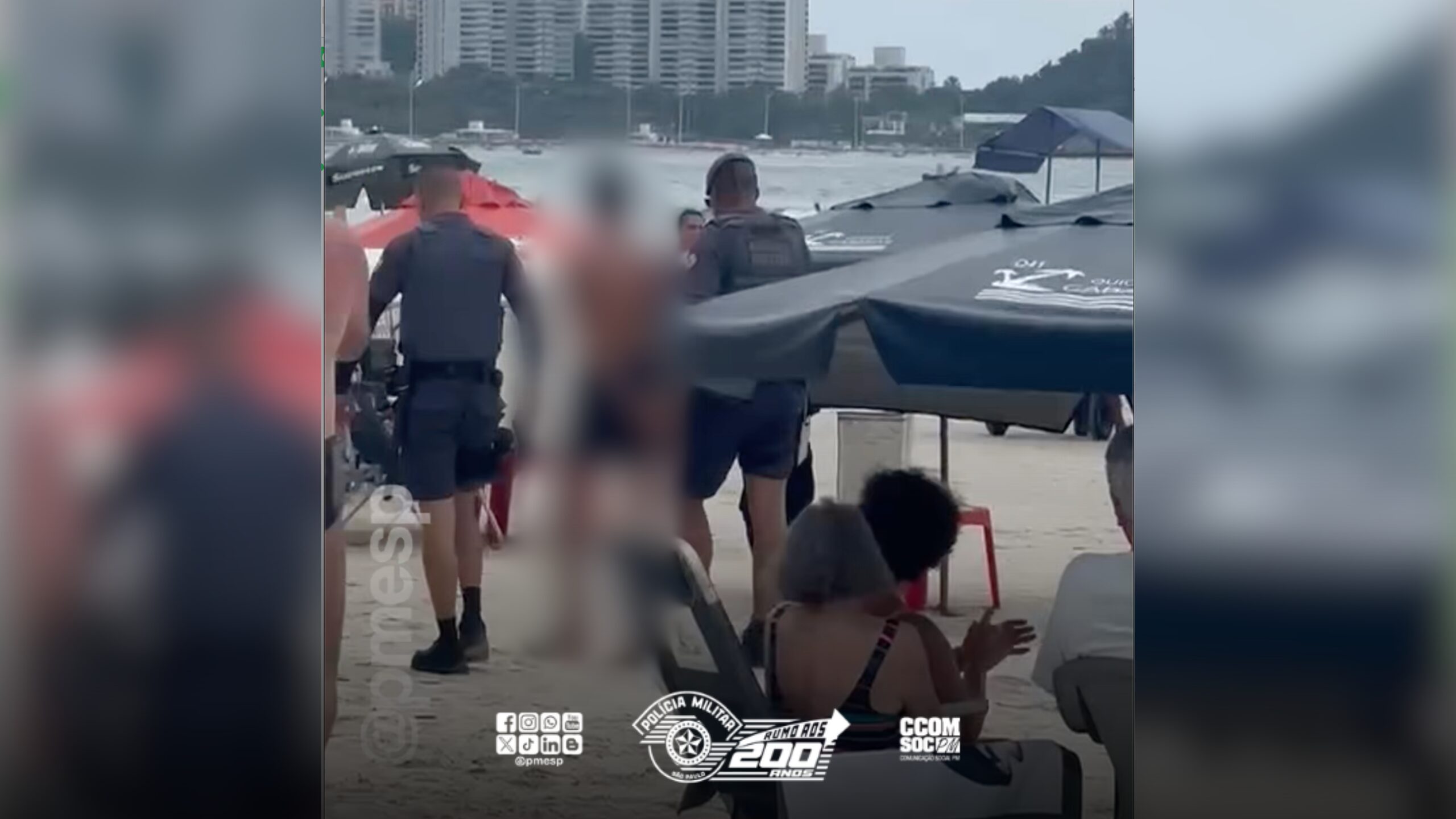 OPERAÇÃO VERÃO: PM detém indivíduos por furto no litoral e é aplaudida pela população