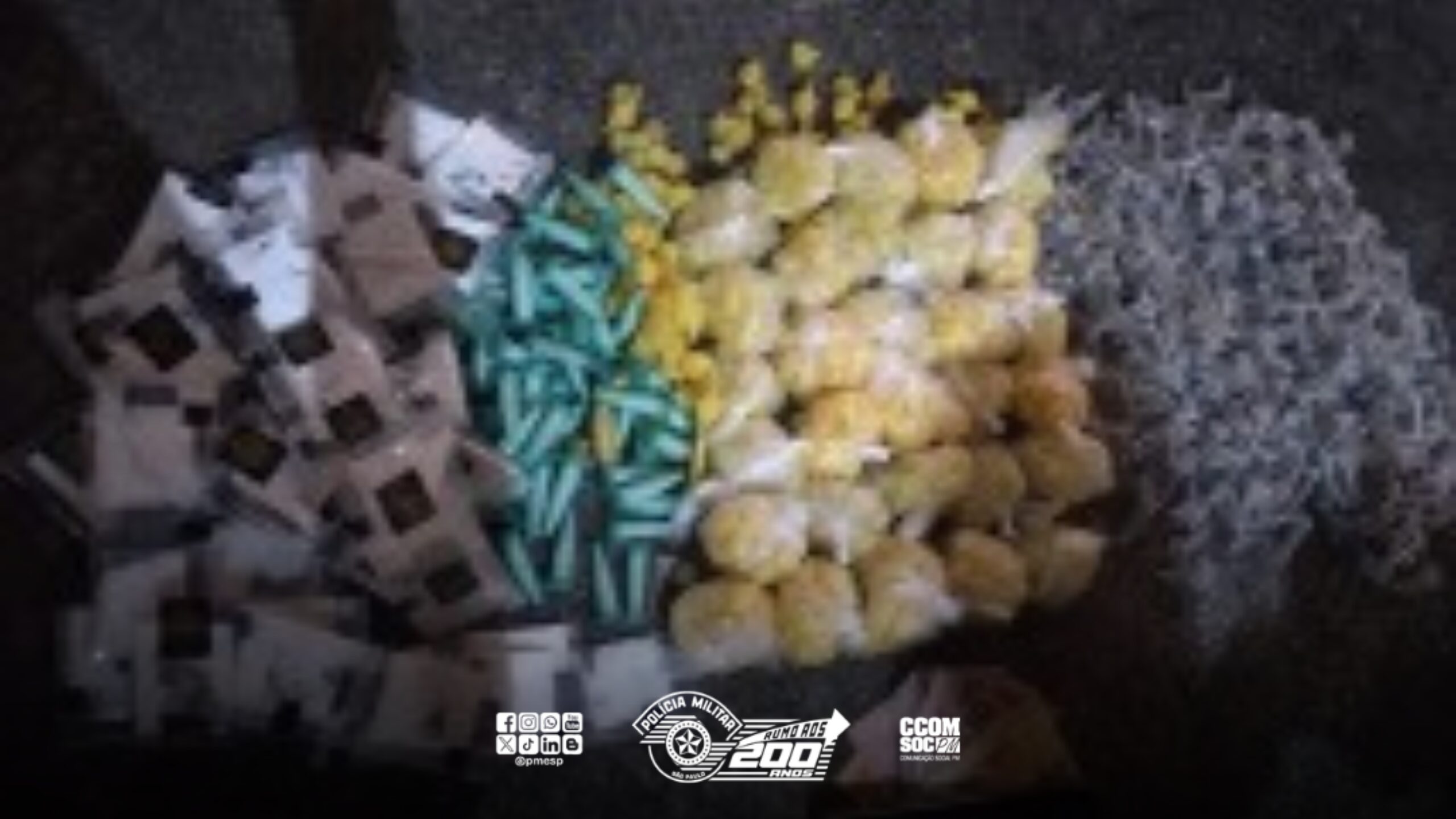 PM prende traficante em Osasco/SP e apreende diversas porções de maconha, cocaína e crack