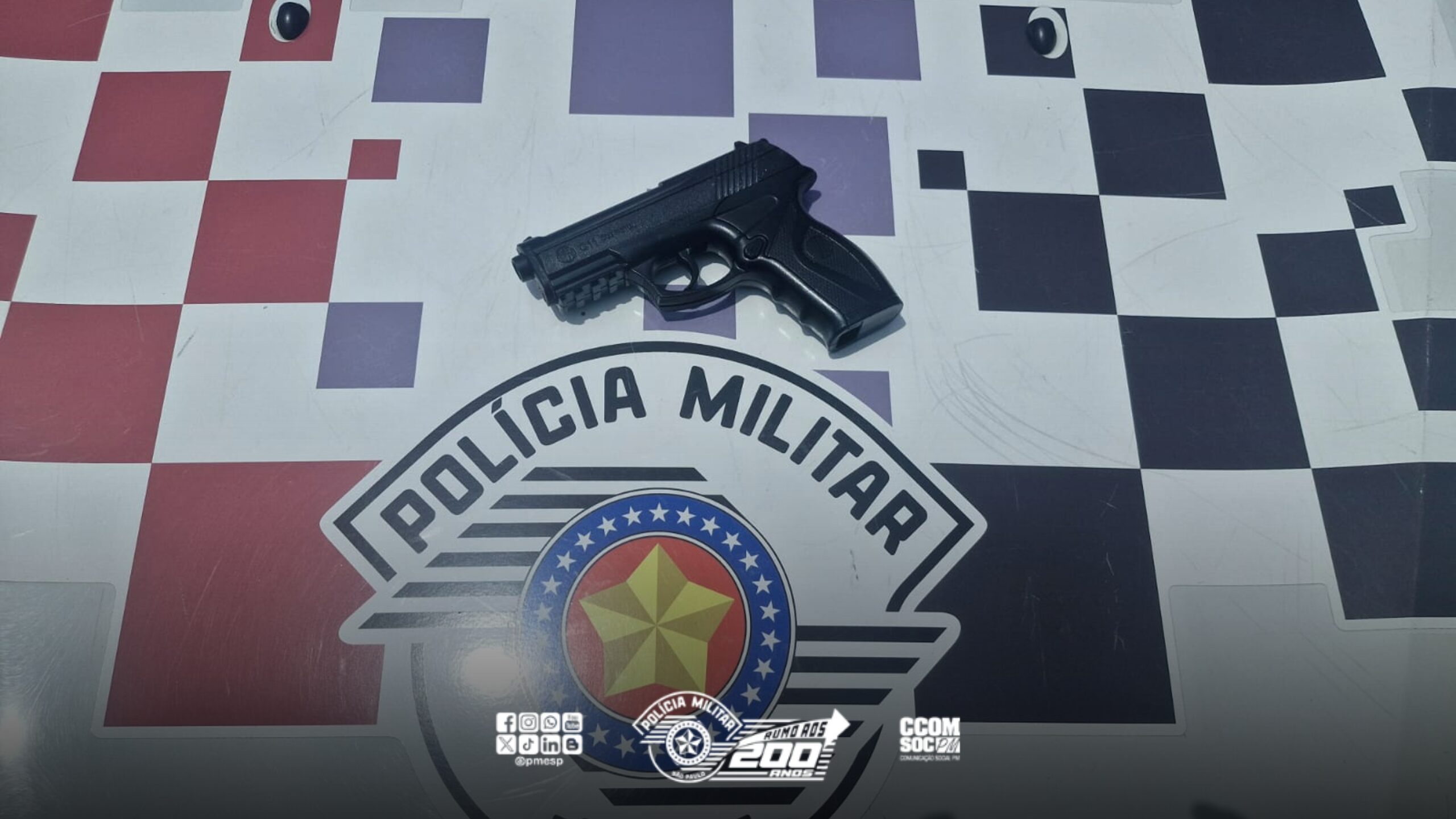Criminoso armado é preso pela PM na Grande SP