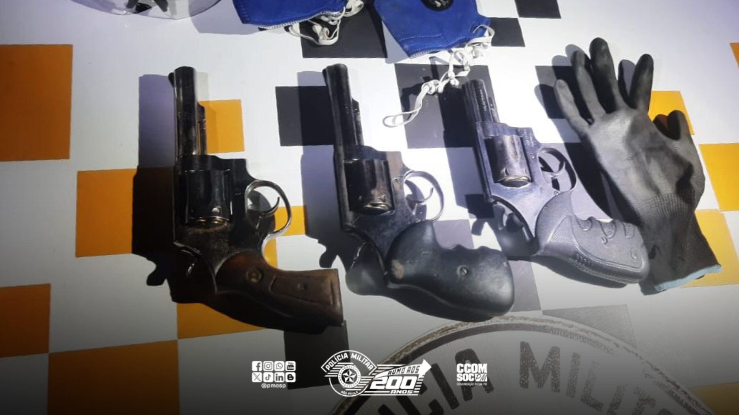 PM Rodoviária apreende armas de fogo e prende criminoso em Operação no interior de SP
