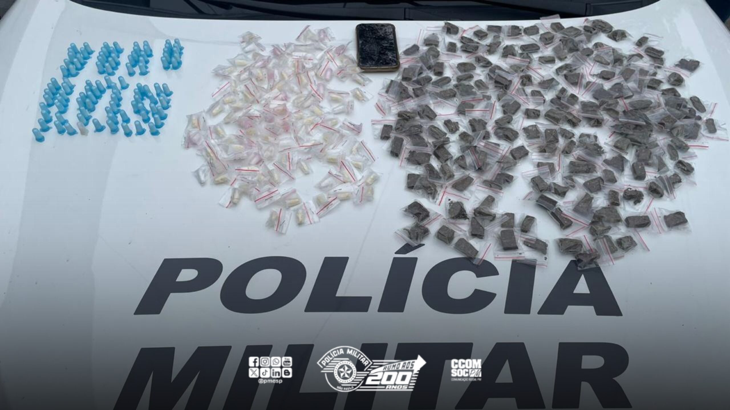OPERAÇÃO VERÃO: PM apreende 400 porções de drogas em abordagem no litoral