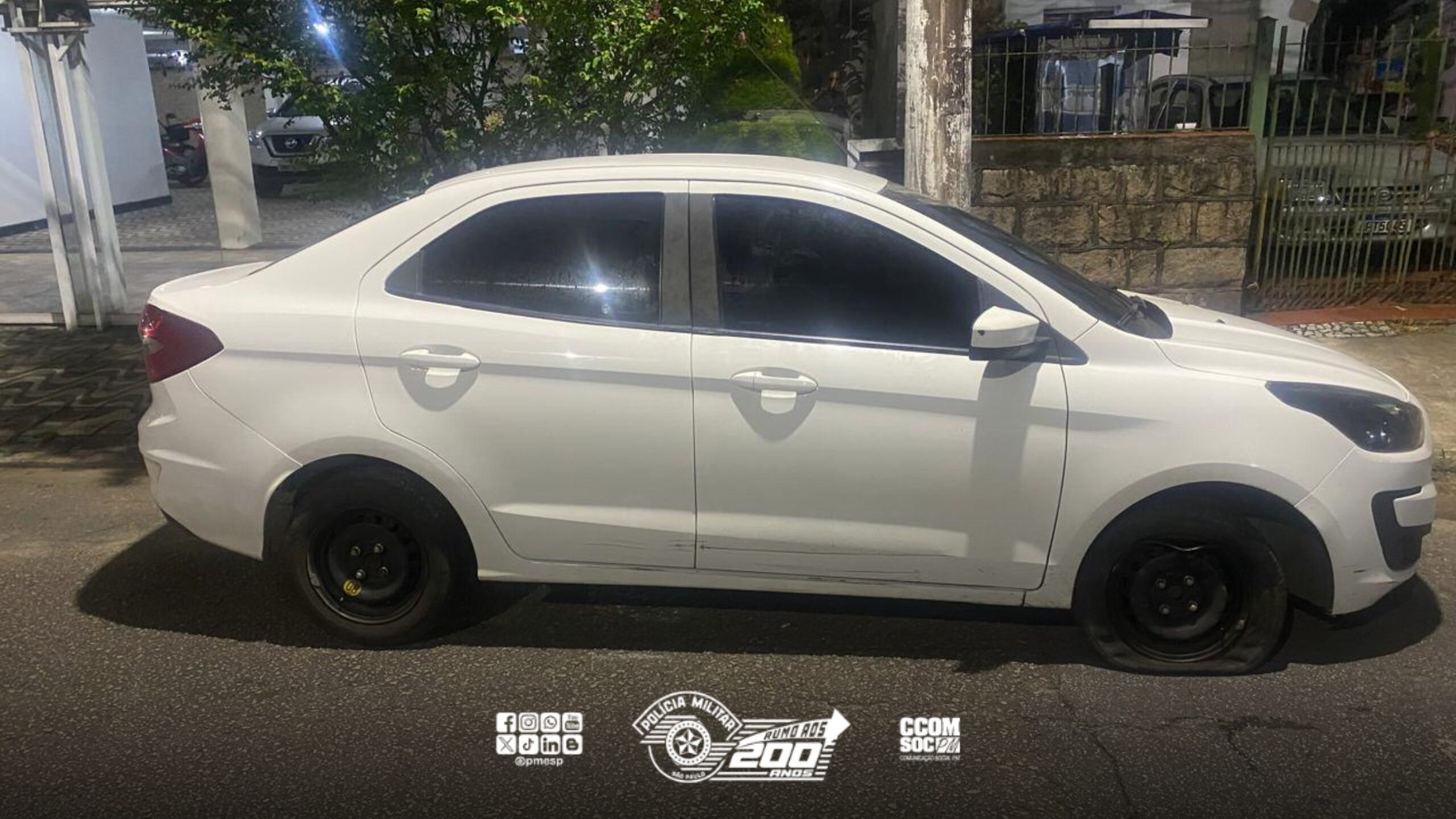 OPERAÇÃO VERÃO: PM recupera carro de motorista de aplicativo roubado em Santos/SP