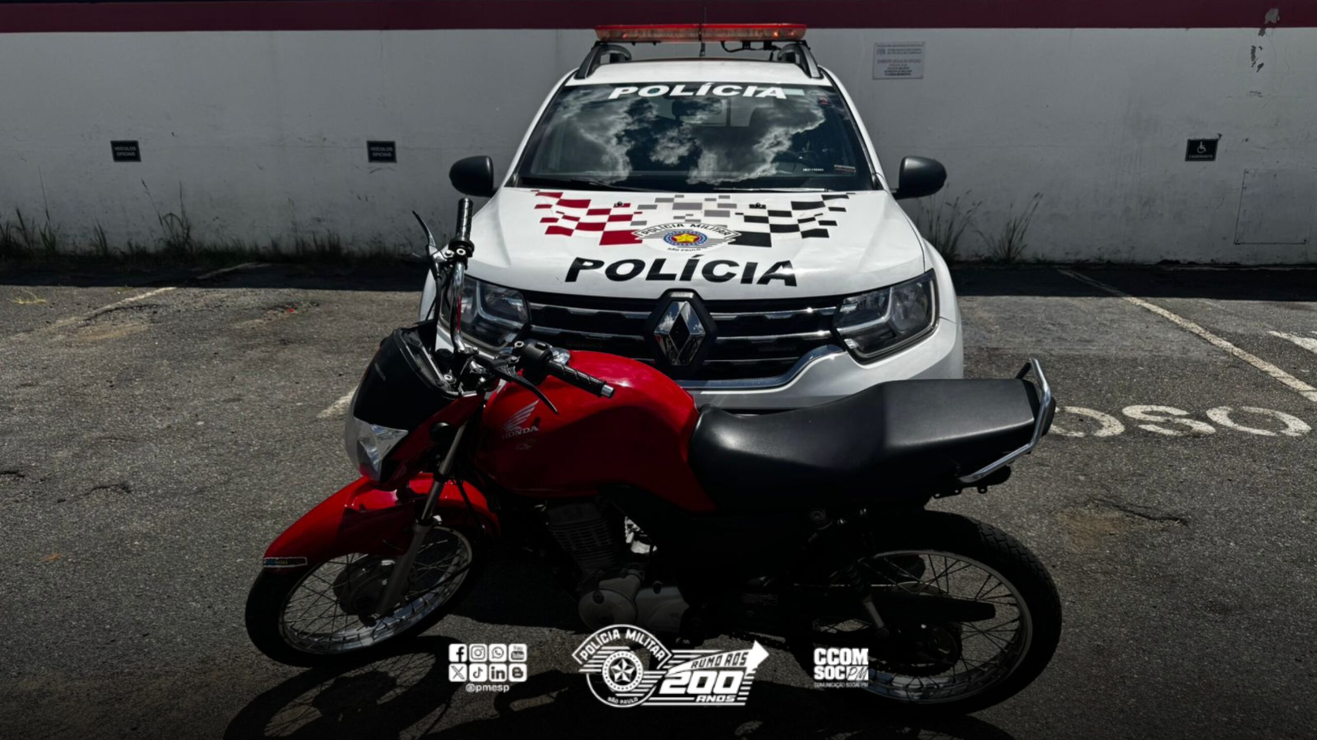 PM recupera moto furtada em Campinas/SP