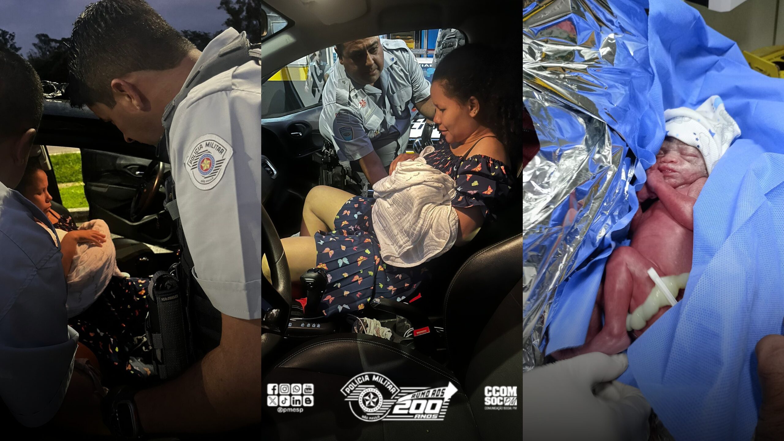 Bem-vinda, Isabella: Policiais militares auxiliam em parto realizado na base da PM Rodoviária, em São Paulo/SP