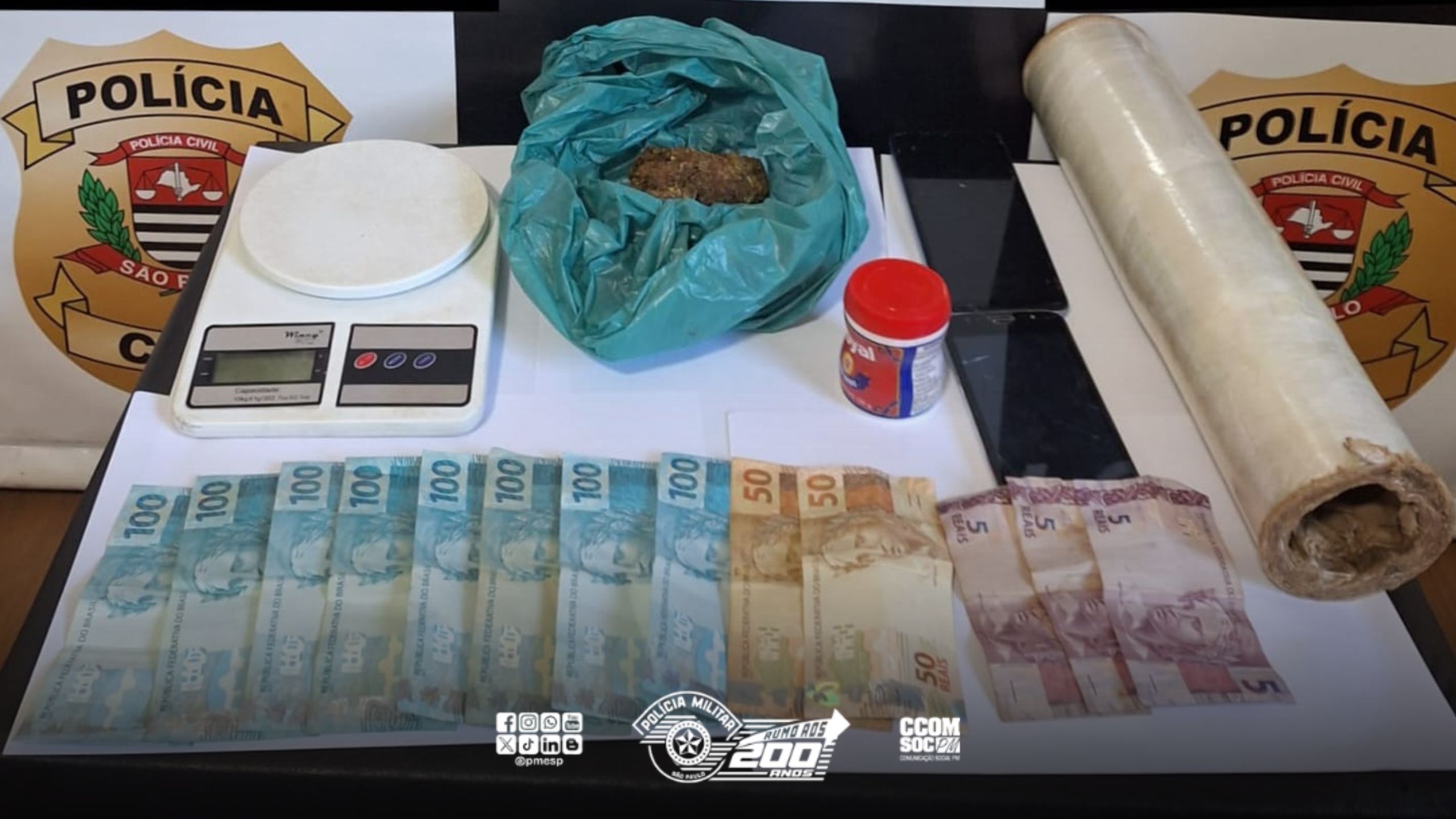 PM e DISE prendem traficante em operação conjunta no interior de SP
