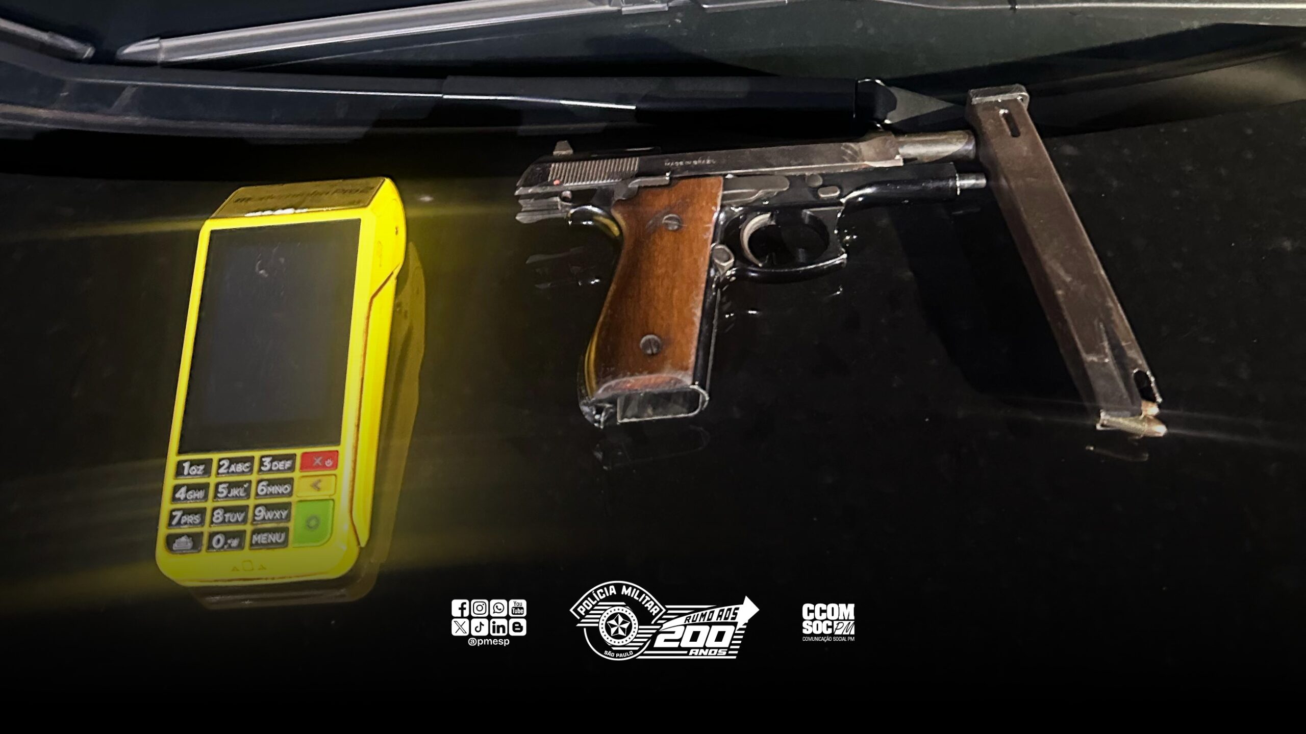 PM resgata vítima de roubo de veículo em Campinas/SP e prende trio em flagrante