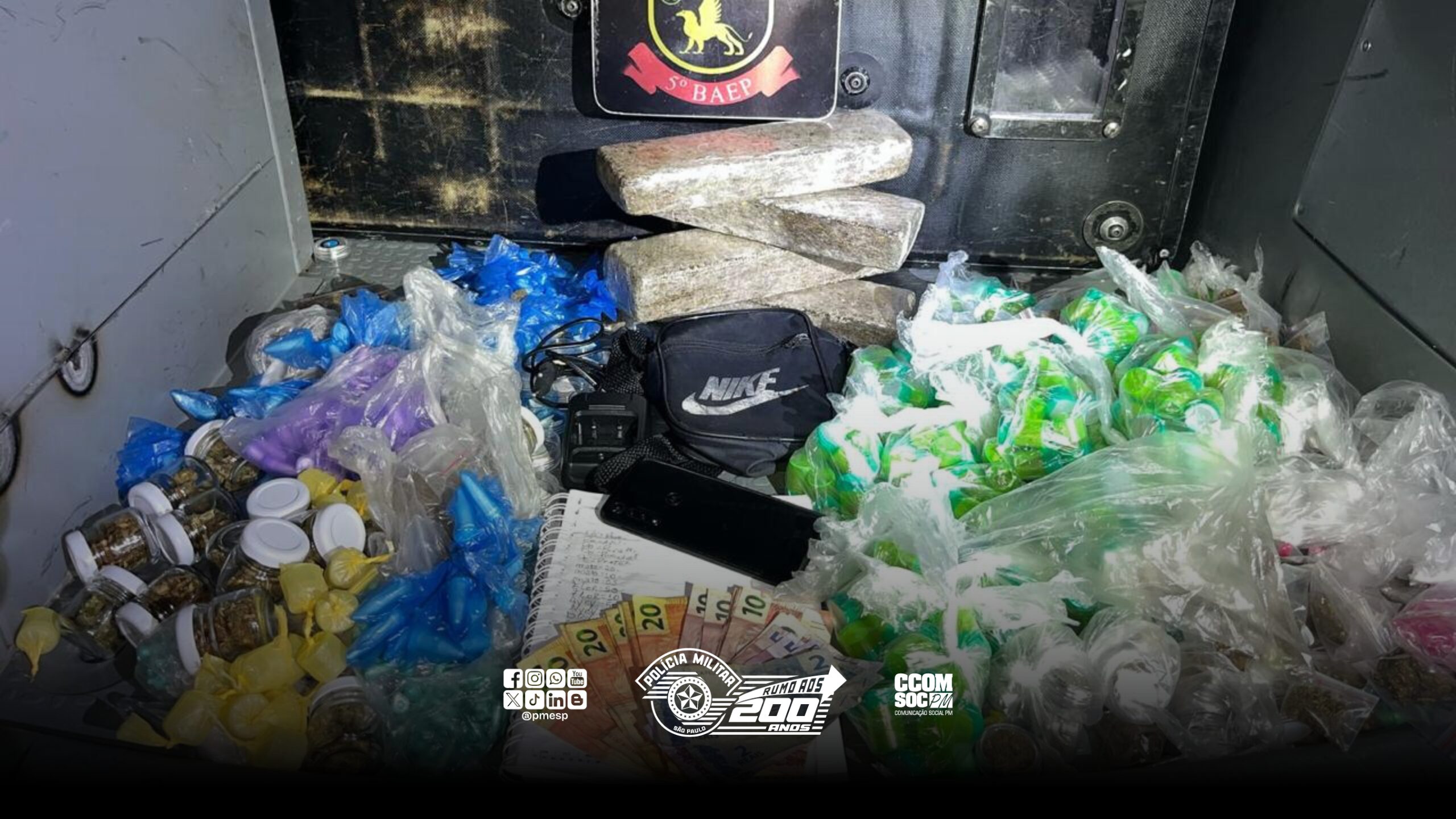 Baep localiza “casa bomba” em operação de combate ao tráfico de drogas em Osasco/SP