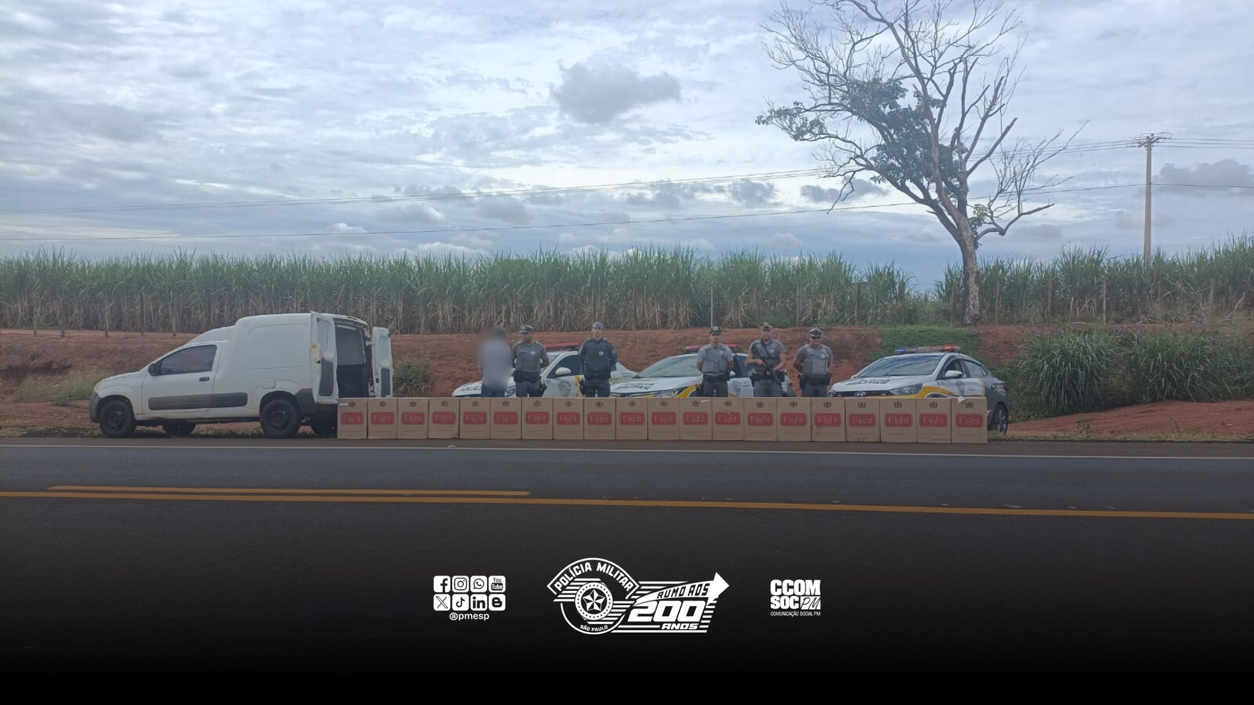 Contrabandista é preso em operação da PM Rodoviária no interior de SP