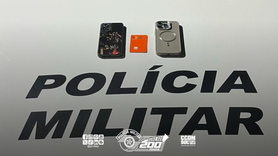 PM recupera celulares roubados e detém três indivíduos na zona norte da capital