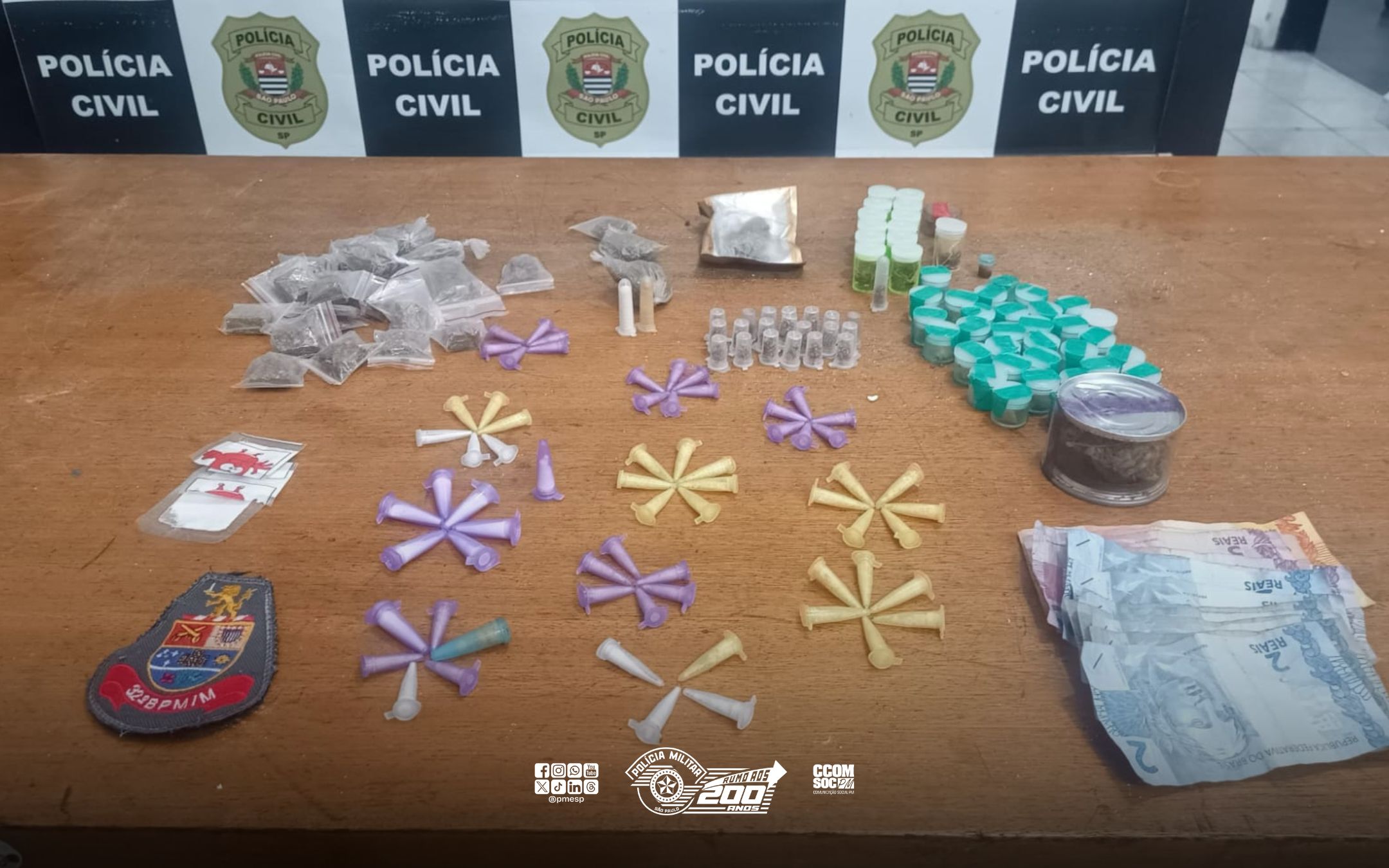 Traficante é preso pela PM na Grande SP