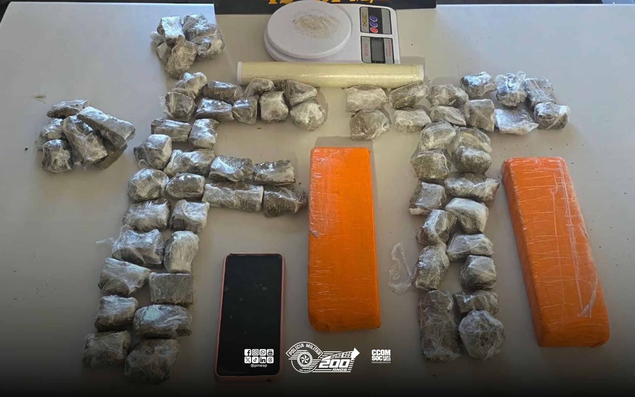 Operação SULMaSSP: adolescente é apreendido com drogas em Presidente Venceslau/SP