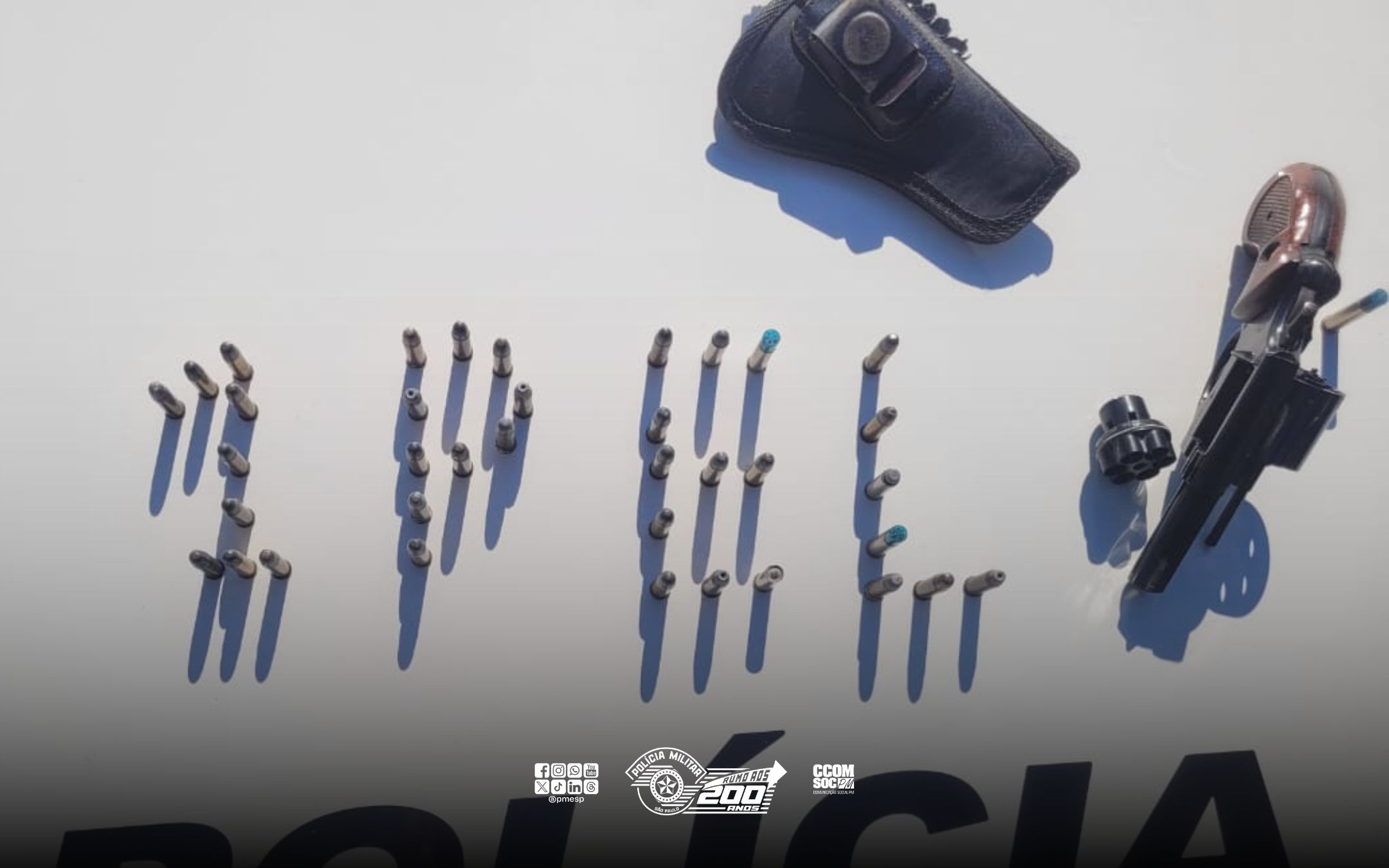 Morador é preso após ameaçar funcionários de empresa de energia com arma de fogo