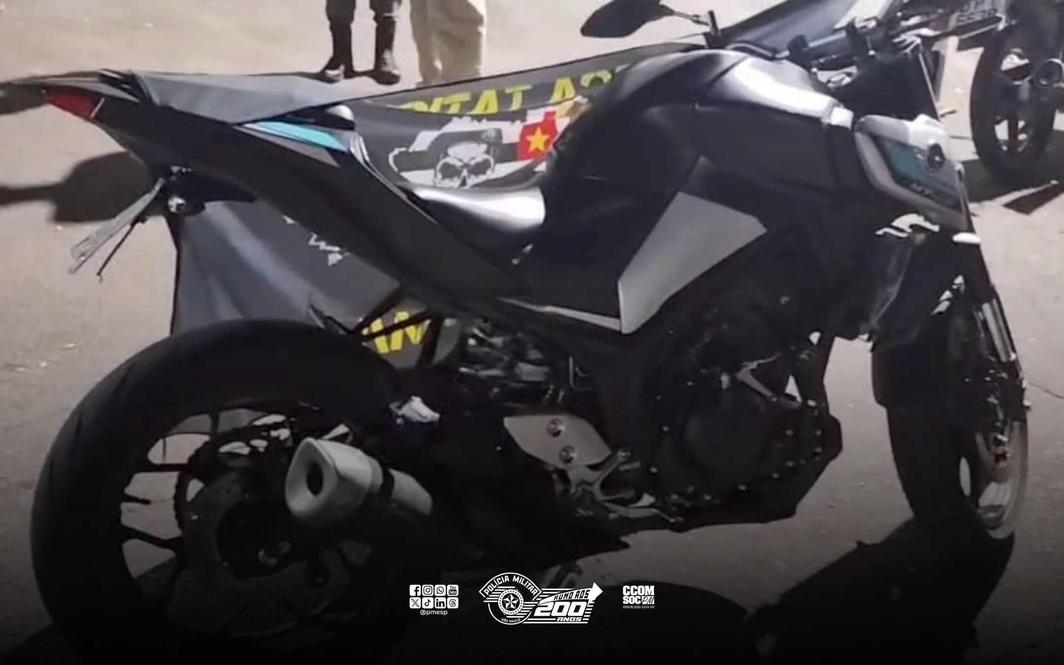 Moto furtada é recuperada pela PM durante Operação na Zona Norte de SJC