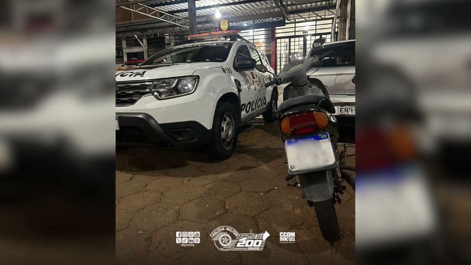 Motocicleta com sinais identificadores adulterados é apreendida em Botucatu/SP
