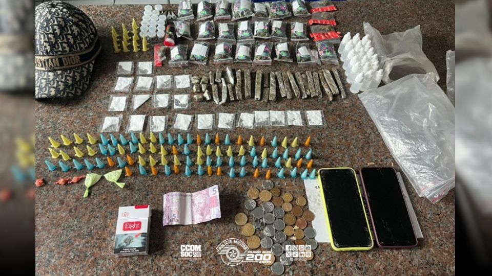 Criminoso é preso por tráfico de drogas em Itaim Paulista/SP