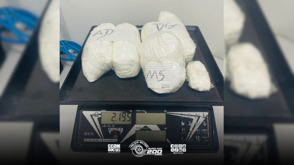 Traficante é preso com 2,1 kg de cocaína em Boa Esperança do Sul/SP
