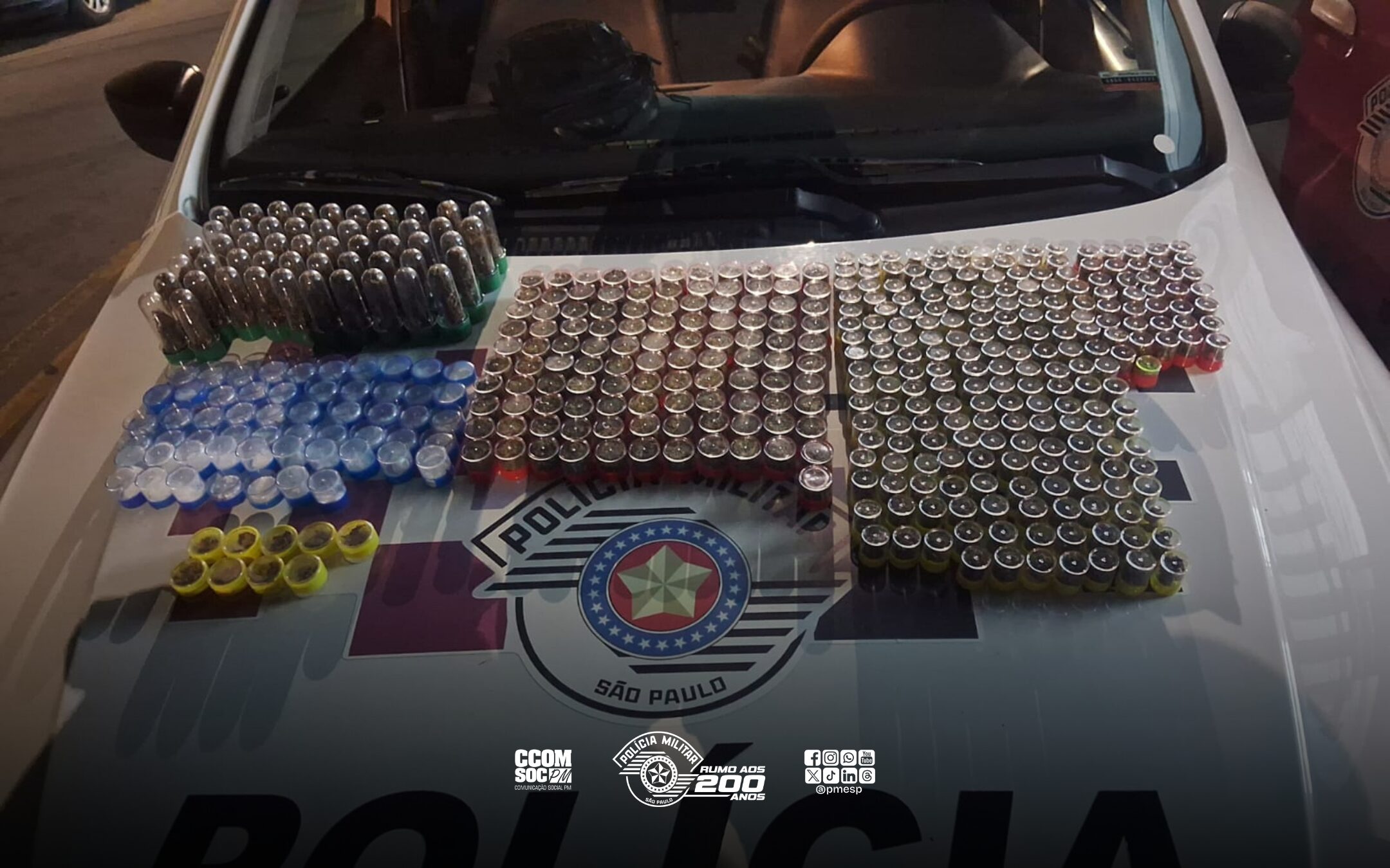 Criminoso é preso com porções de drogas que abasteceriam pontos do tráfico em Guarulhos/SP