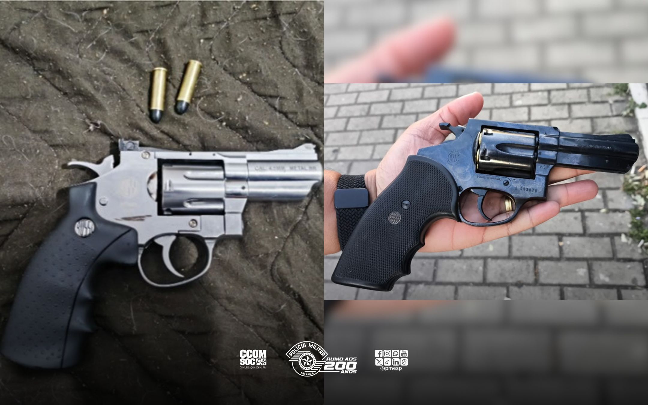 Armas de fogo são apreendidas e homem é preso após homicídio na Zona Leste