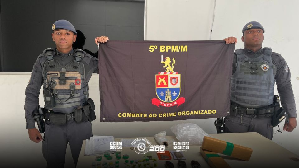Polícia apreende drogas durante patrulhamento na zona norte de São Paulo