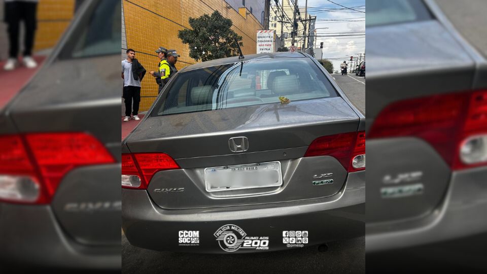 Polícia Militar apreende veículo com placas adulteradas em São Paulo