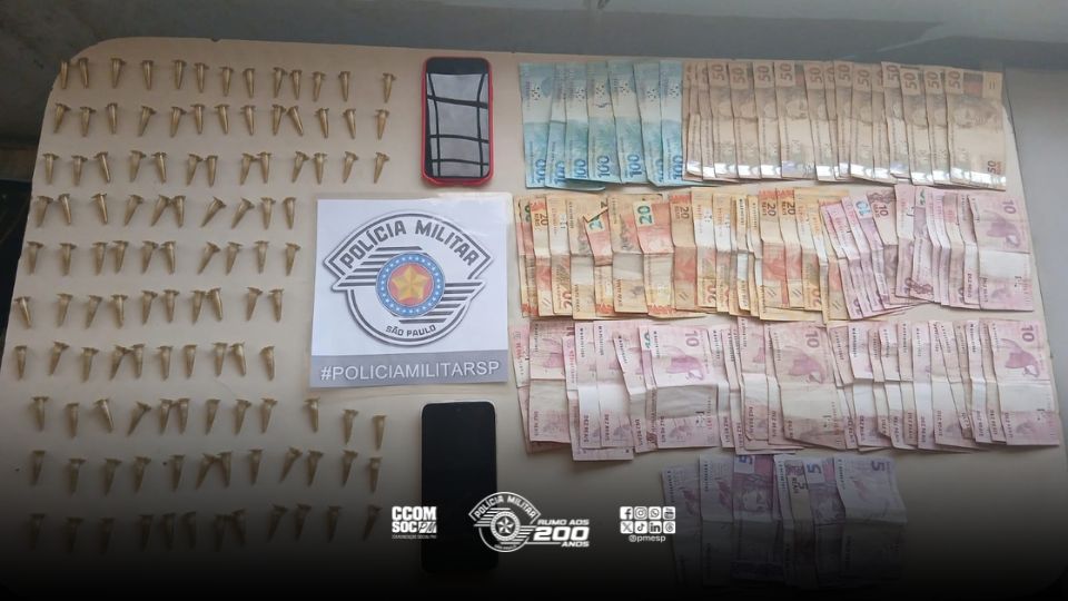 Adolescentes são apreendidos com drogas e dinheiro em Cerqueira César/SP
