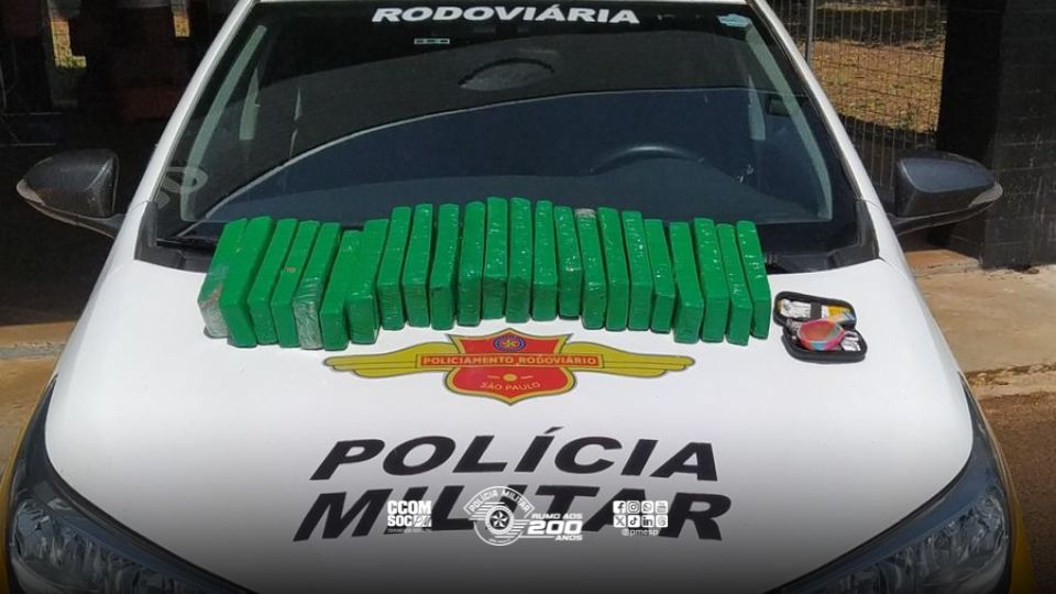 Passageira é presa com mais de 20 kg de drogas em ônibus na Rodovia Castelo Branco
