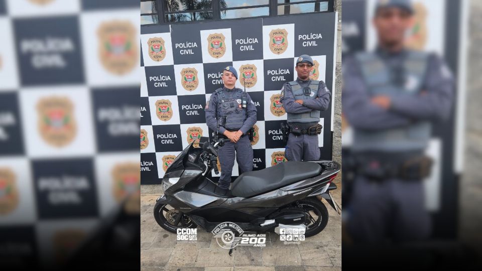 Polícia Militar prende homem e recupera motocicleta furtada em Vargem Grande Paulista/SP
