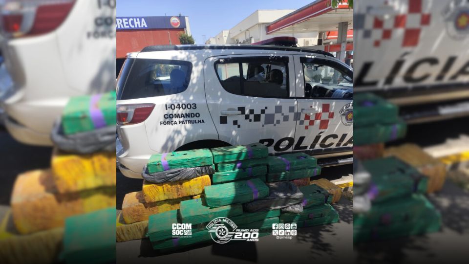 Mais de 350 kg de maconha são apreendidos e quatro pessoas são detidas em Bauru/SP