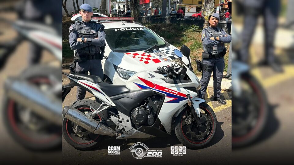 Motocicleta roubada é recuperada e dois envolvidos são levados à delegacia na zona sul de São Paulo