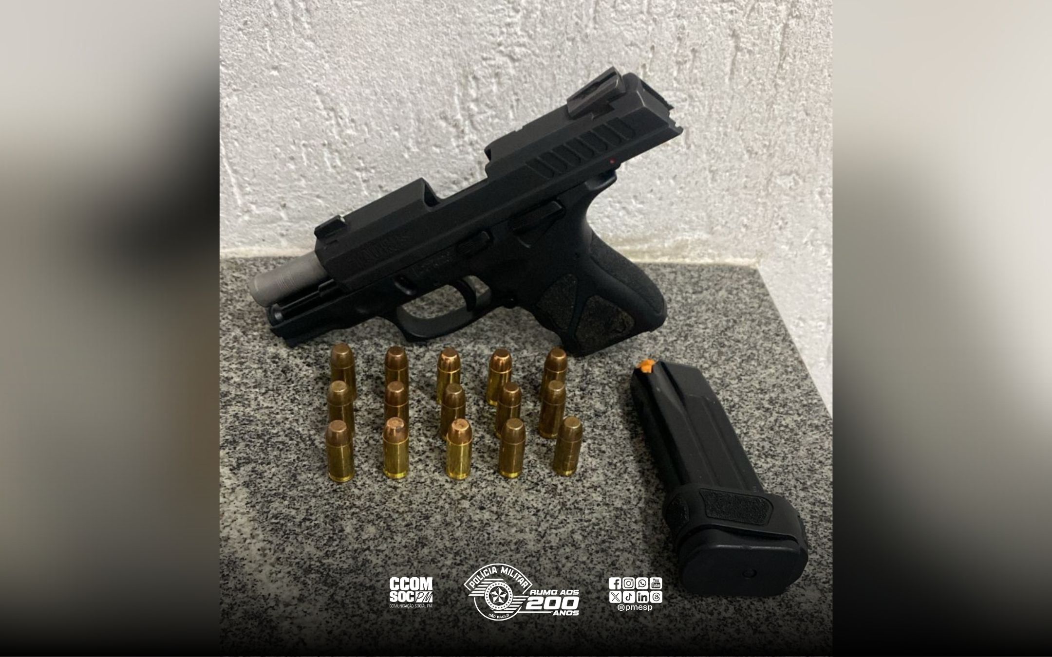 Criminoso é preso e arma de fogo apreendida após denúncia na Zona Leste