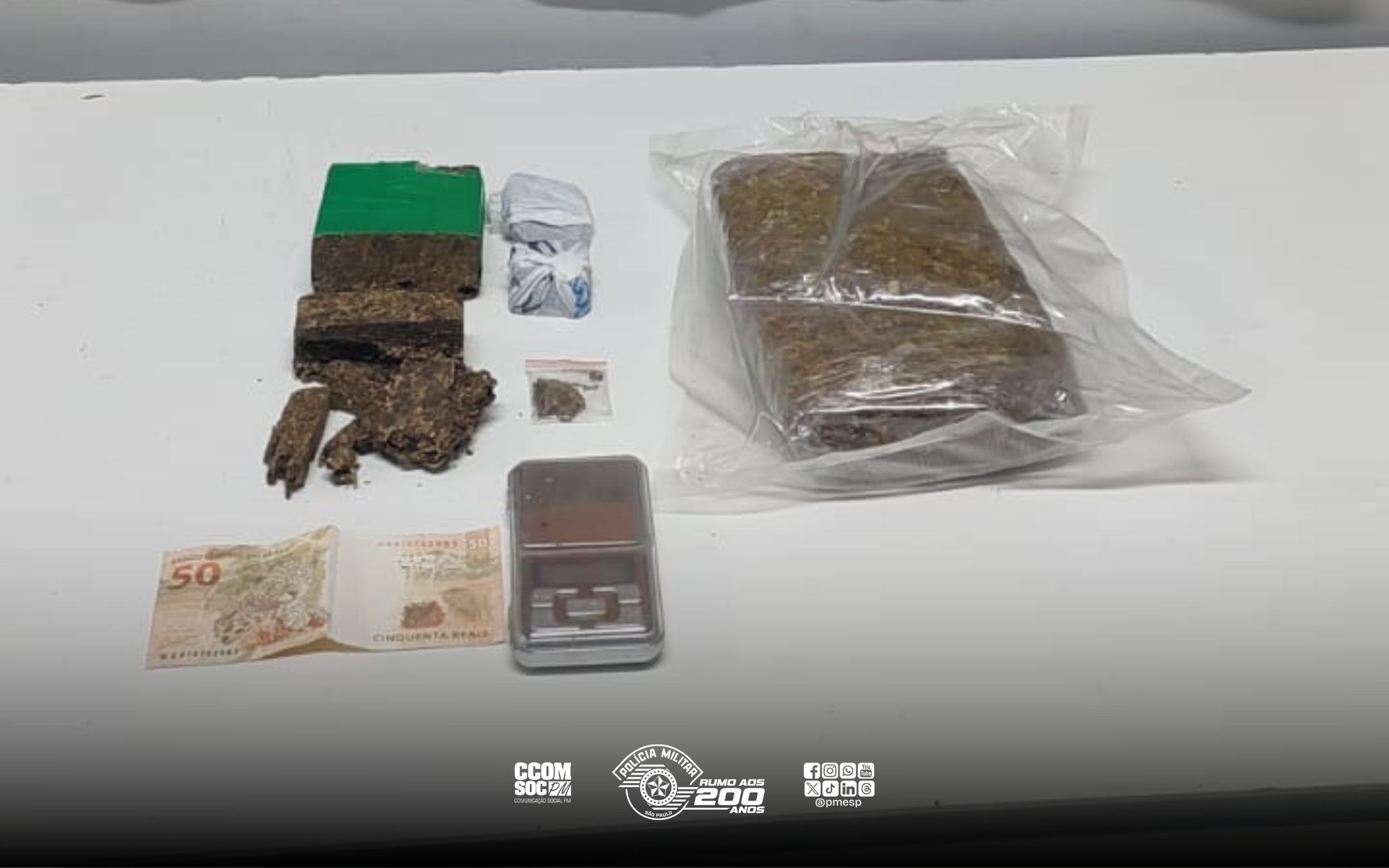 Casal envolvido com o tráfico em Bauru/SP é preso pelo BAEP