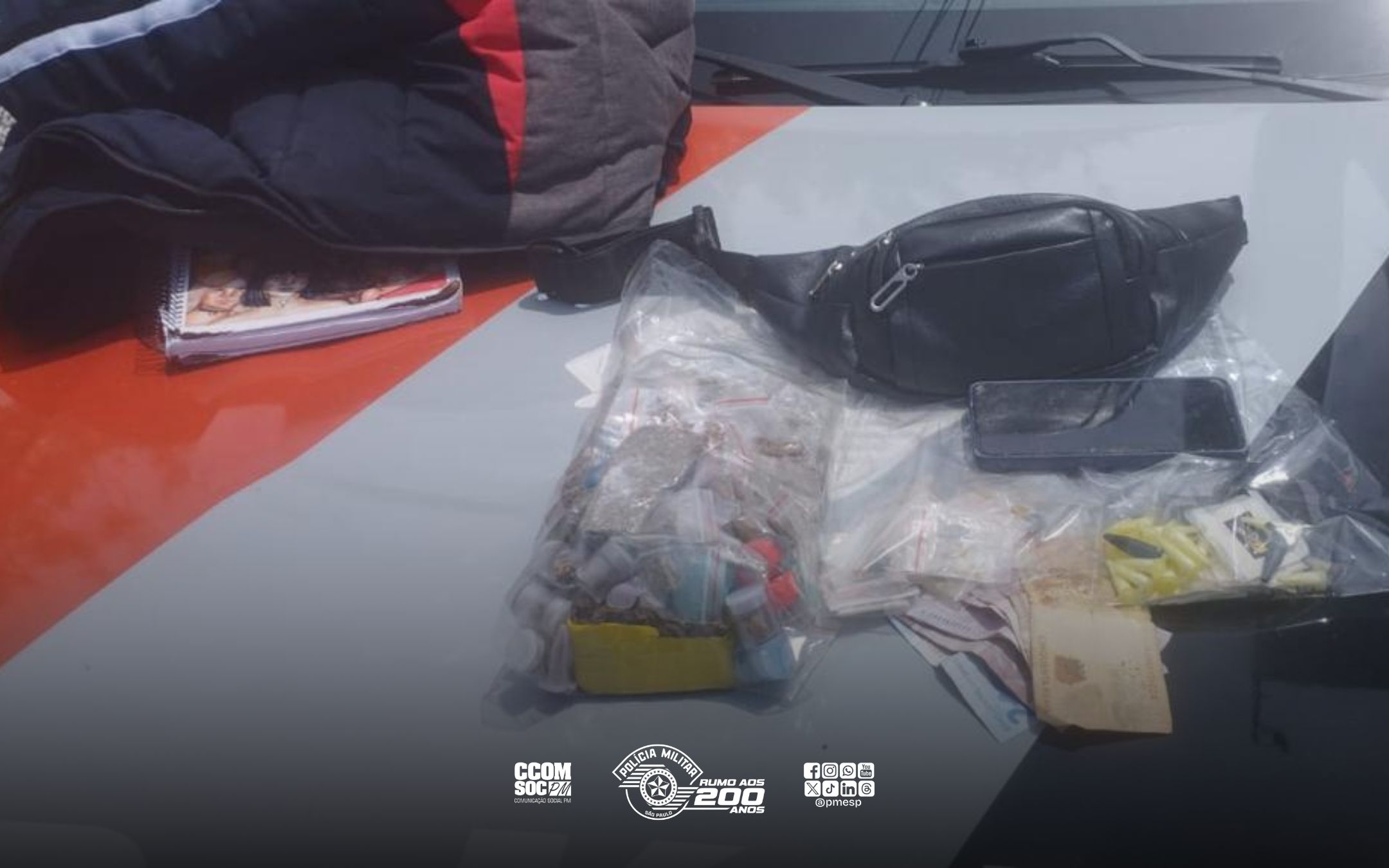 Drogas são apreendidas e traficante preso pela PM na Grande SP