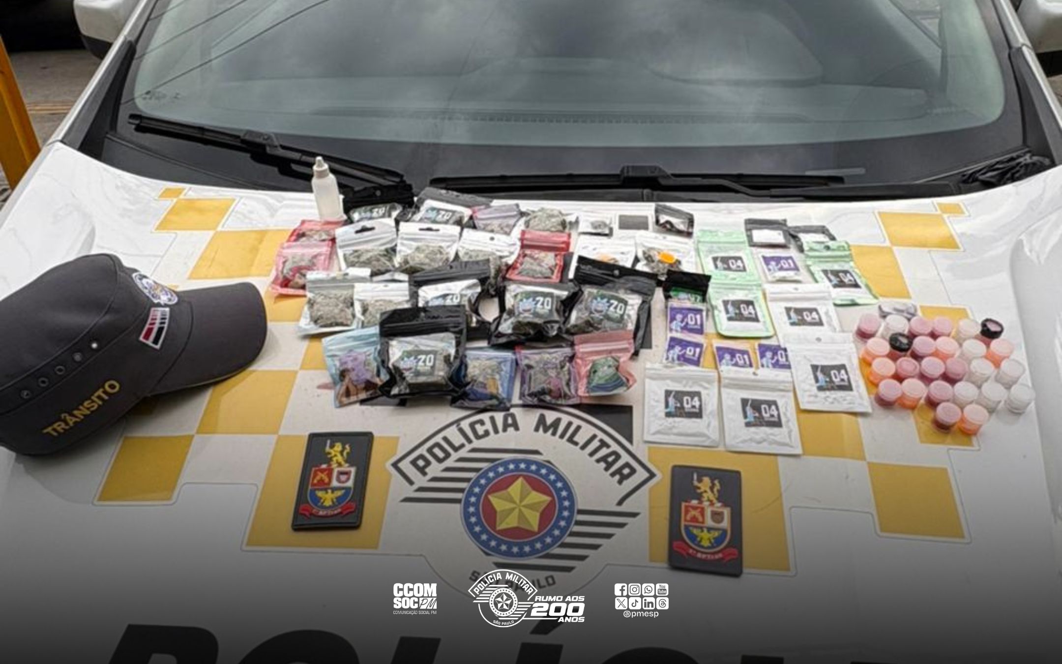 Traficante é preso transportando cerca de 5 kg de drogas na Capital