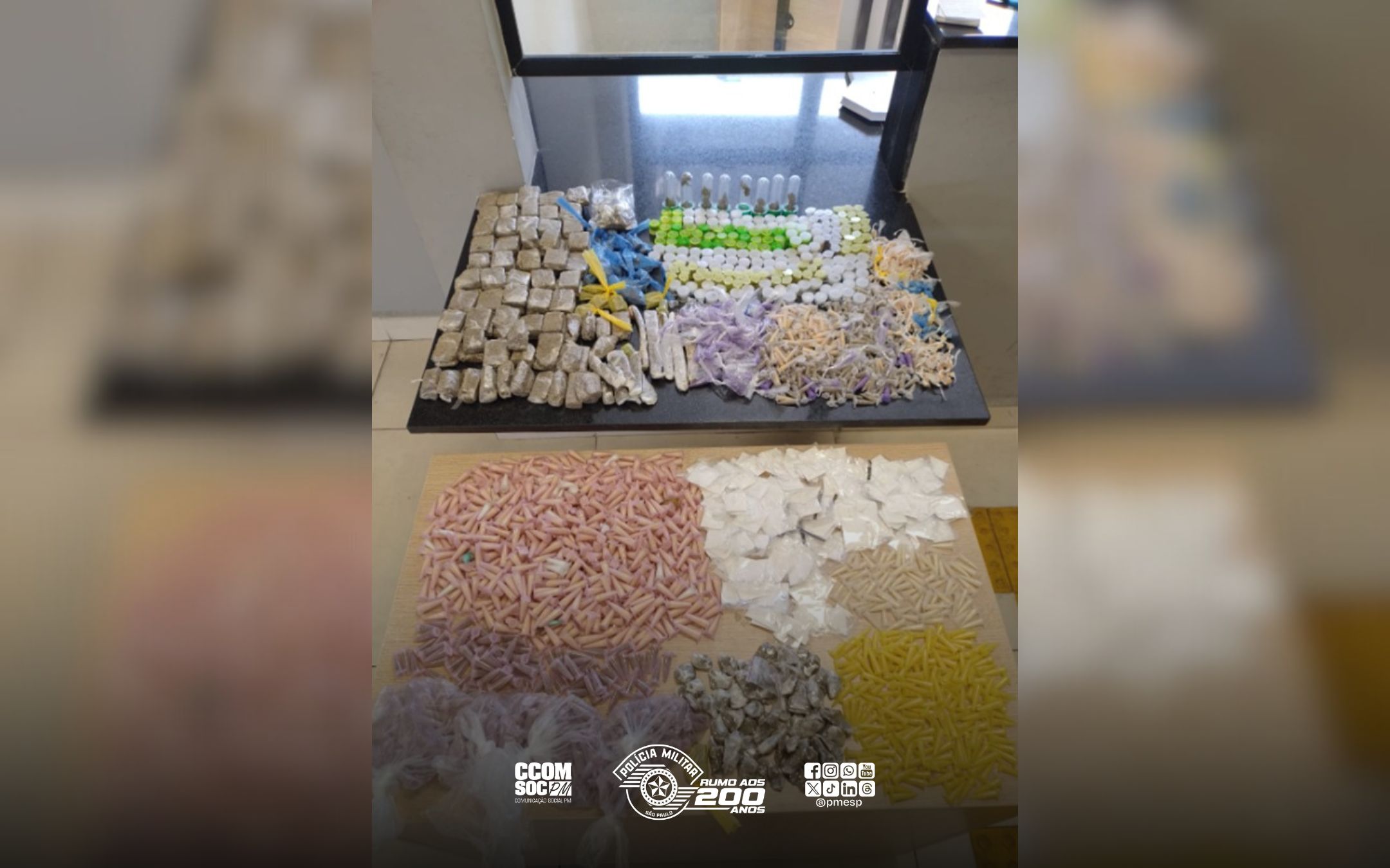 Após denúncia, BAEP apreende mais de 2,5 mil porções de drogas em comunidade na Zona Sul