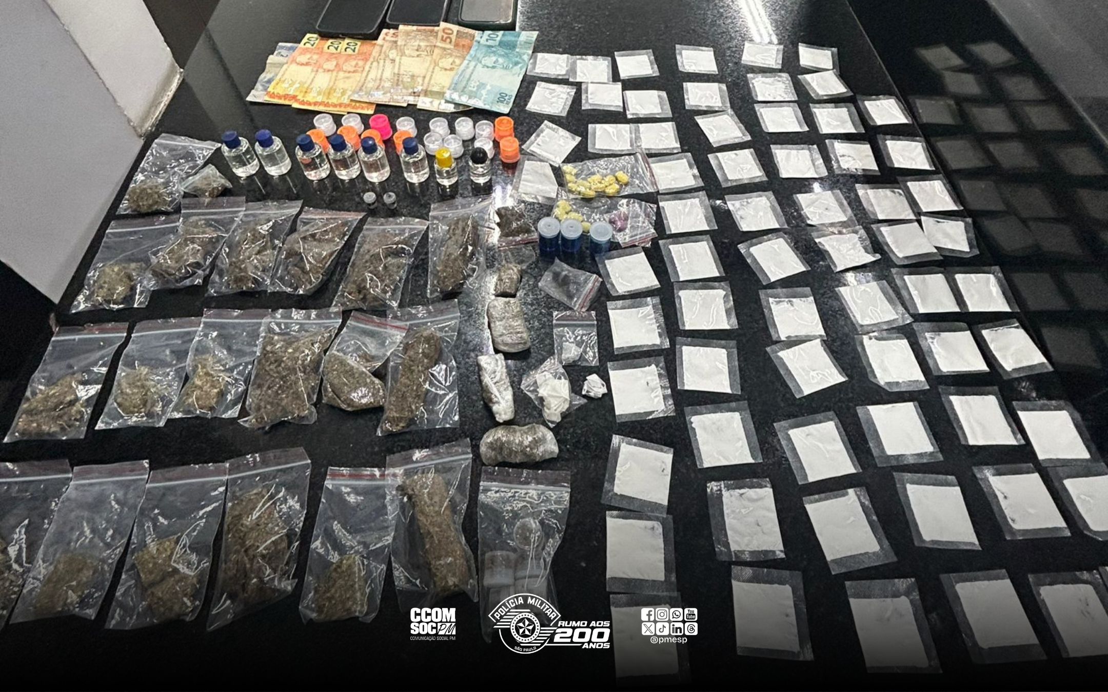 Trio é preso por tráfico de drogas na área central de SP