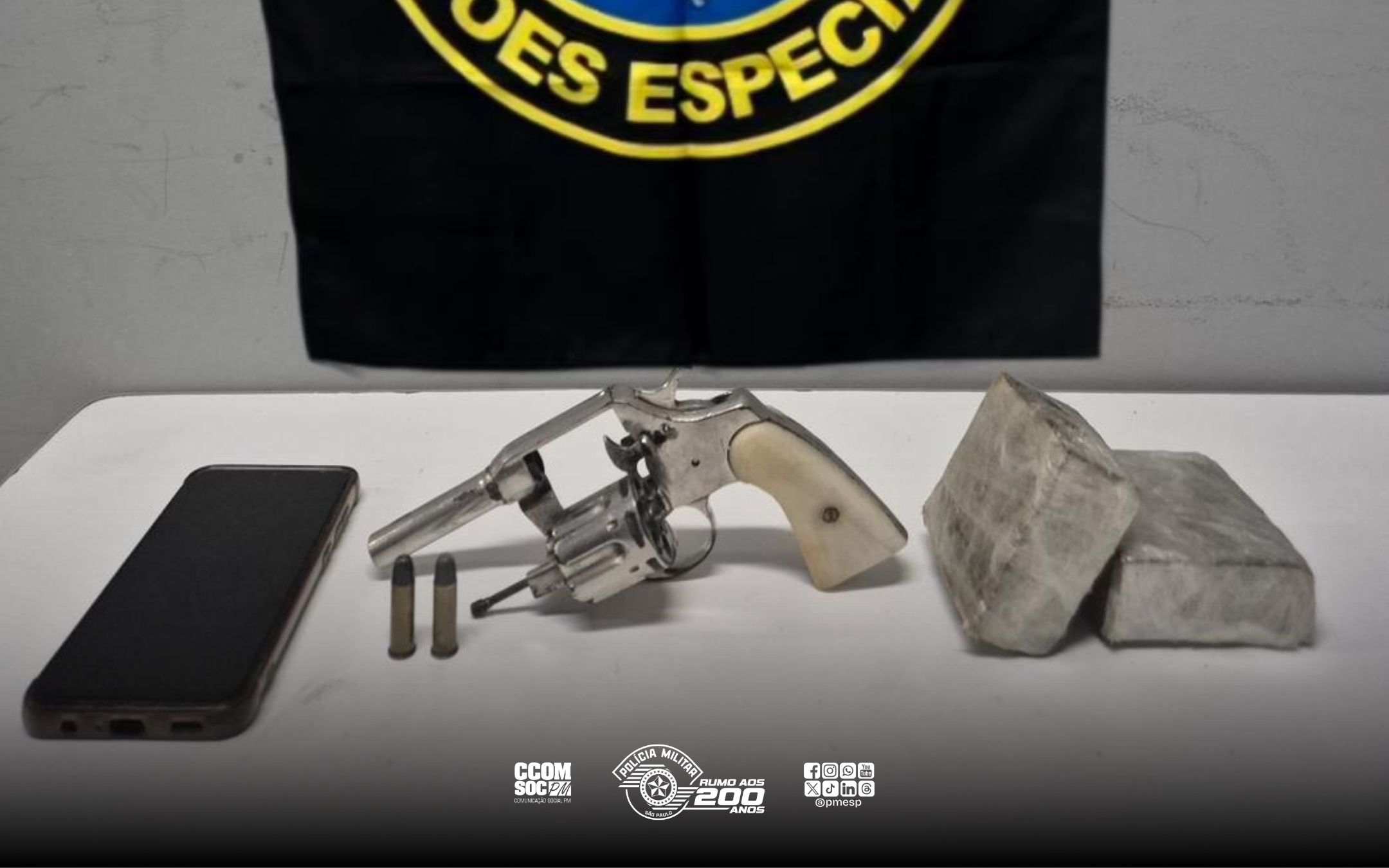 Traficante é preso em abordagem do BAEP no interior de SP